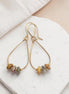 Stardust Teardrop Hoop Earrings