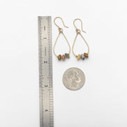 Stardust Teardrop Hoop Earrings