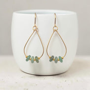 Comet Teardrop Hoop Earrings