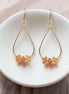 Solar Flare Teardrop Hoop Earrings