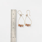 Solar Flare Teardrop Hoop Earrings