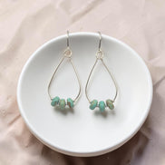 Open Sky Teardrop Hoop Earrings