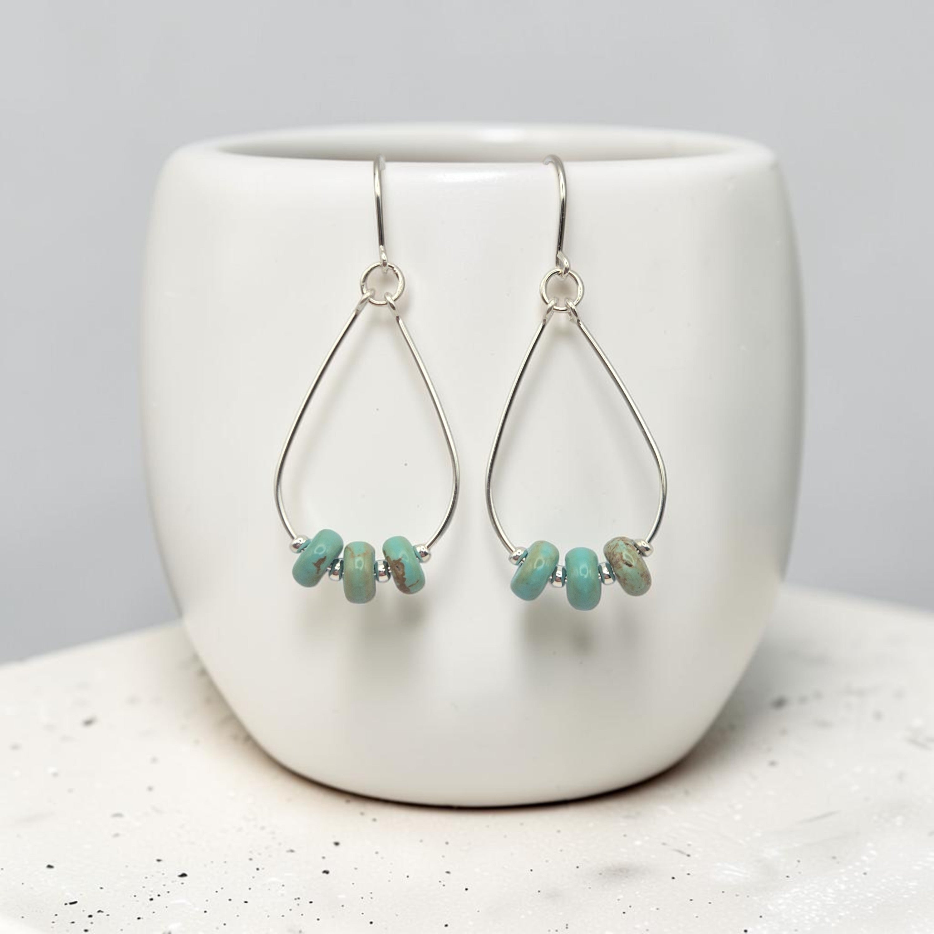 Open Sky Teardrop Hoop Earrings