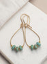 Open Sky Teardrop Hoop Earrings