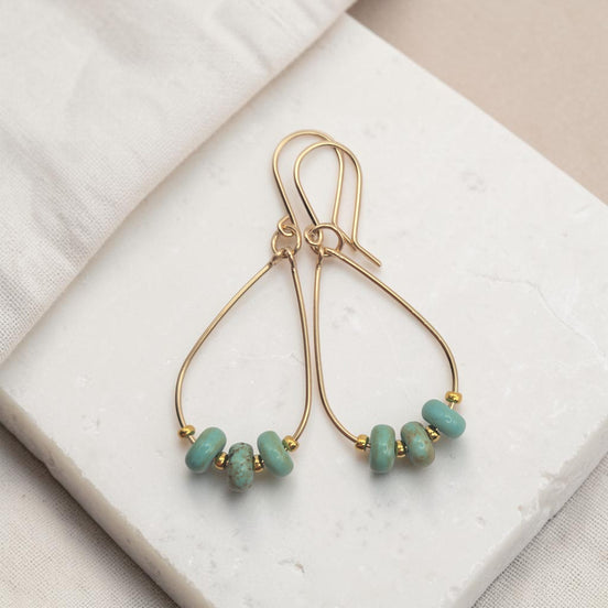 Open Sky Teardrop Hoop Earrings