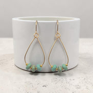 Open Sky Teardrop Hoop Earrings