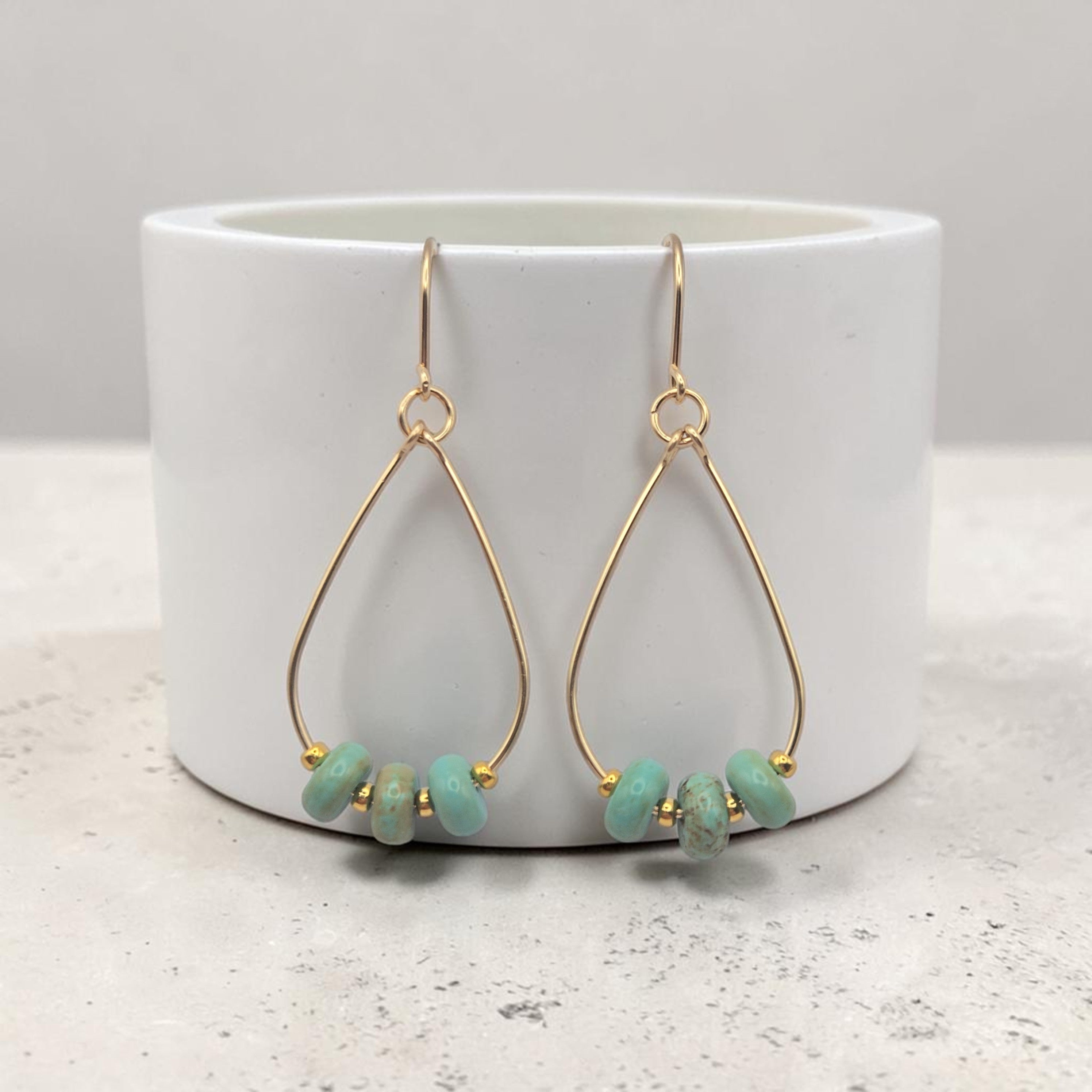 Open Sky Teardrop Hoop Earrings
