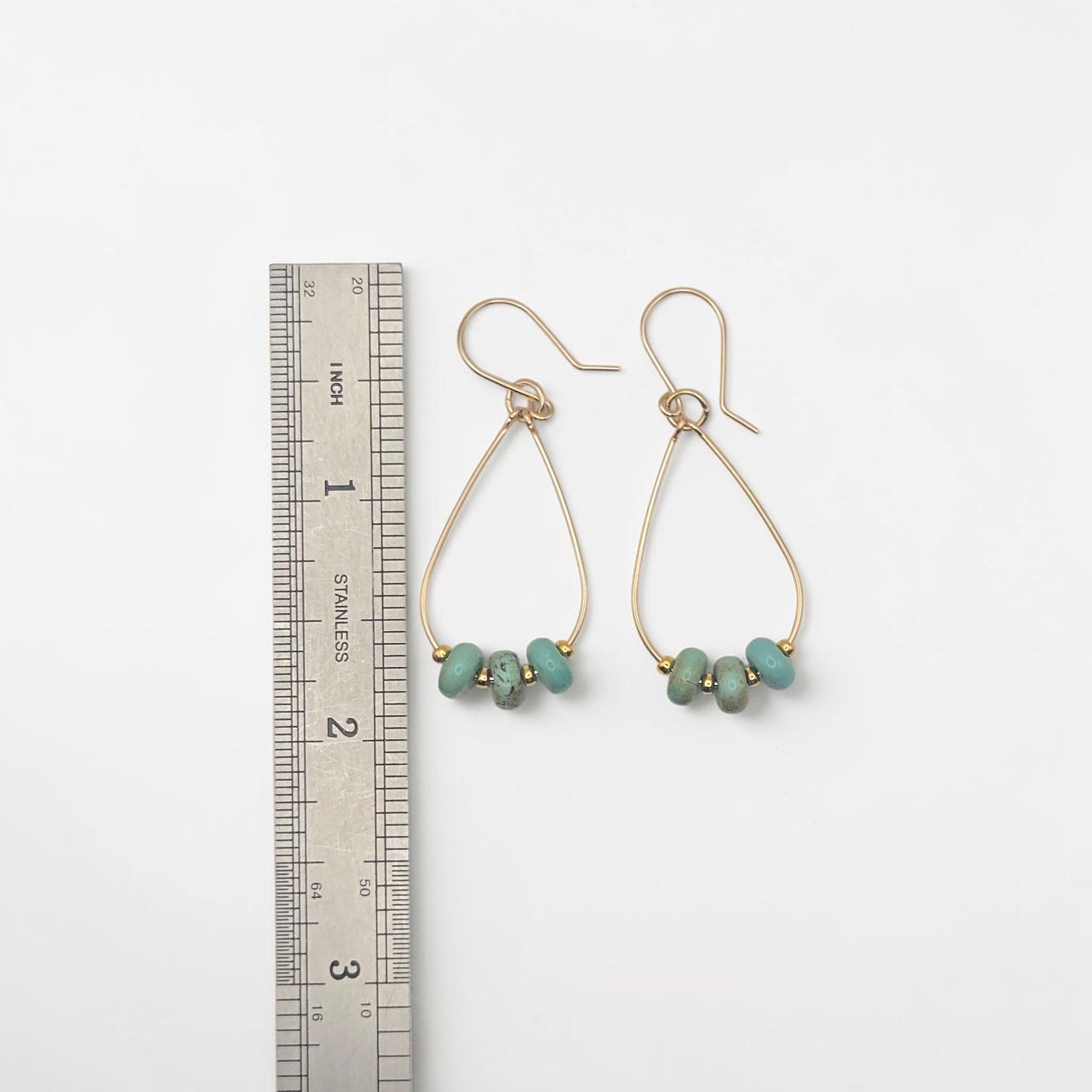 Open Sky Teardrop Hoop Earrings