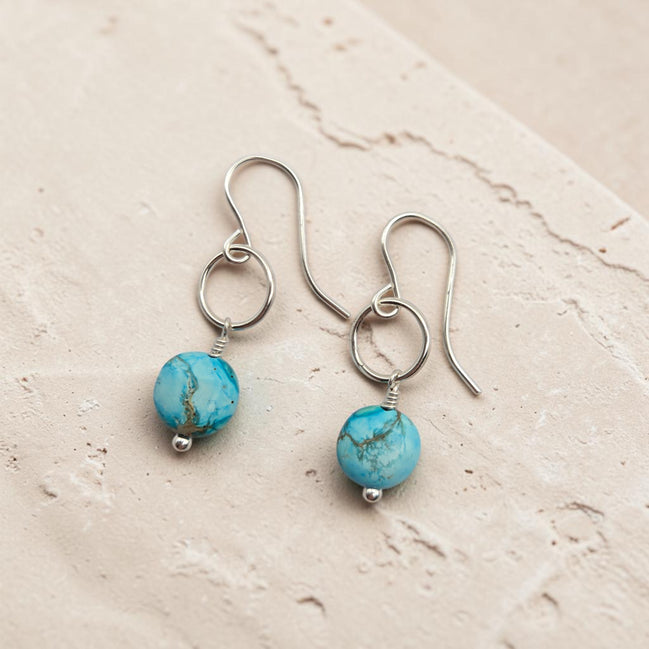 Coin - Silver and Turquoise