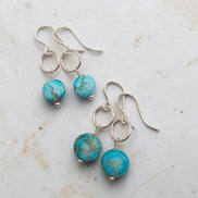 Coin - Silver and Turquoise