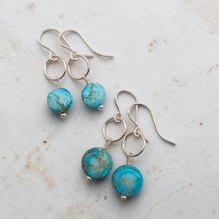 Coin - Silver and Turquoise
