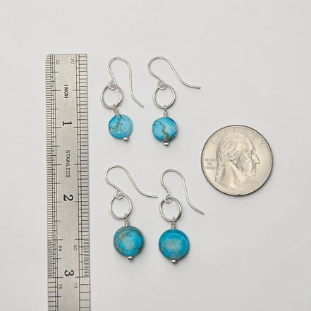 Coin - Silver and Turquoise
