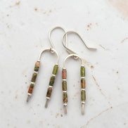 Desert Sands Wishbone Earrings | Silver