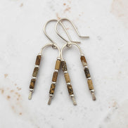 Desert Sands Wishbone Earrings | Silver
