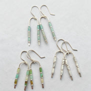 Morning Meadow Wishbone Earrings | Silver