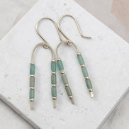 Morning Meadow Wishbone Earrings | Silver