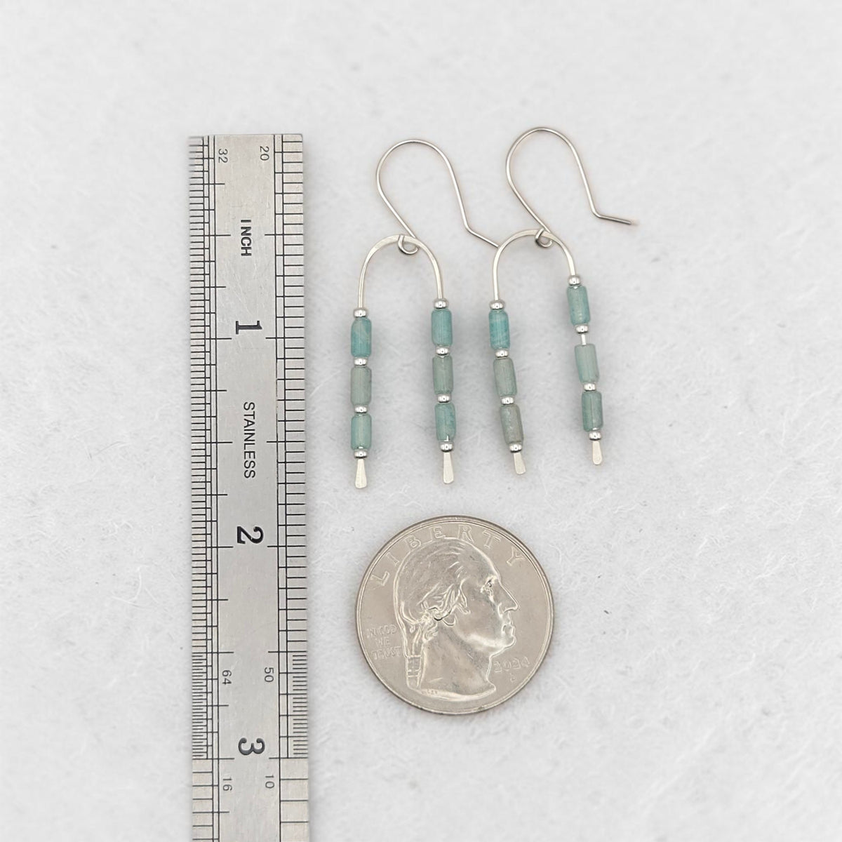 Morning Meadow Wishbone Earrings | Silver