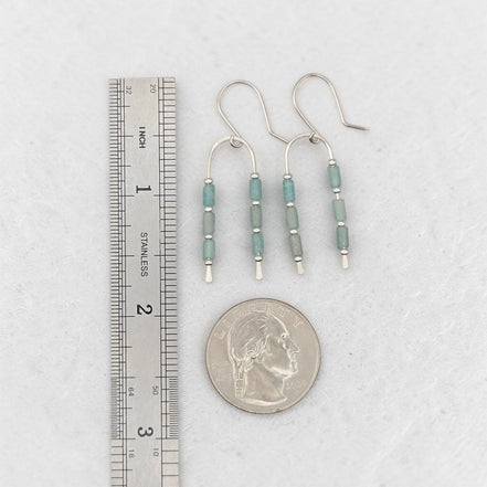 Morning Meadow Wishbone Earrings | Silver