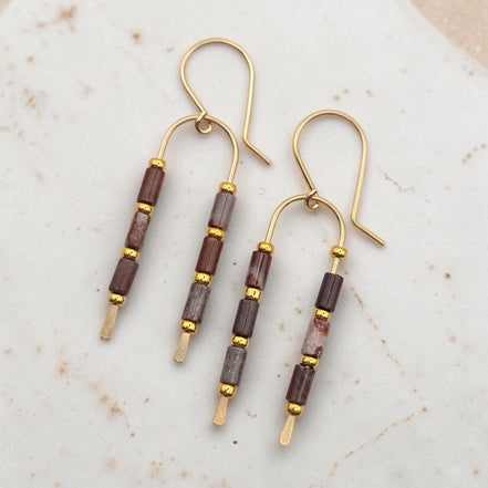 Desert Sands Wishbone Earrings | Gold