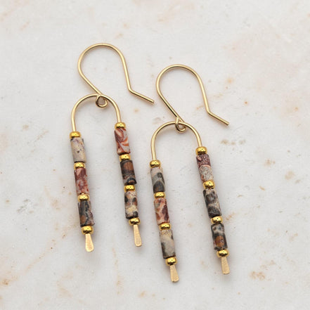 Desert Sands Wishbone Earrings | Gold