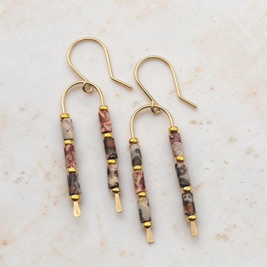 Desert Sands Wishbone Earrings | Gold