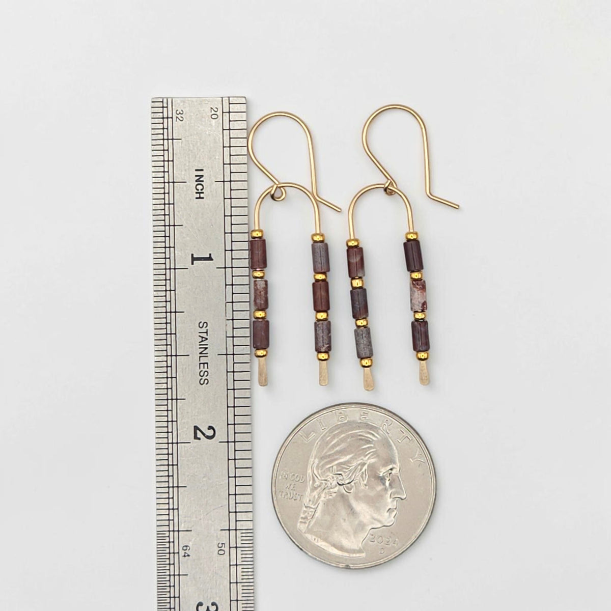 Desert Sands Wishbone Earrings | Gold