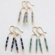 Blue Moon Wishbone Earrings | Gold