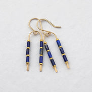 Blue Moon Wishbone Earrings | Gold