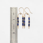 Blue Moon Wishbone Earrings | Gold