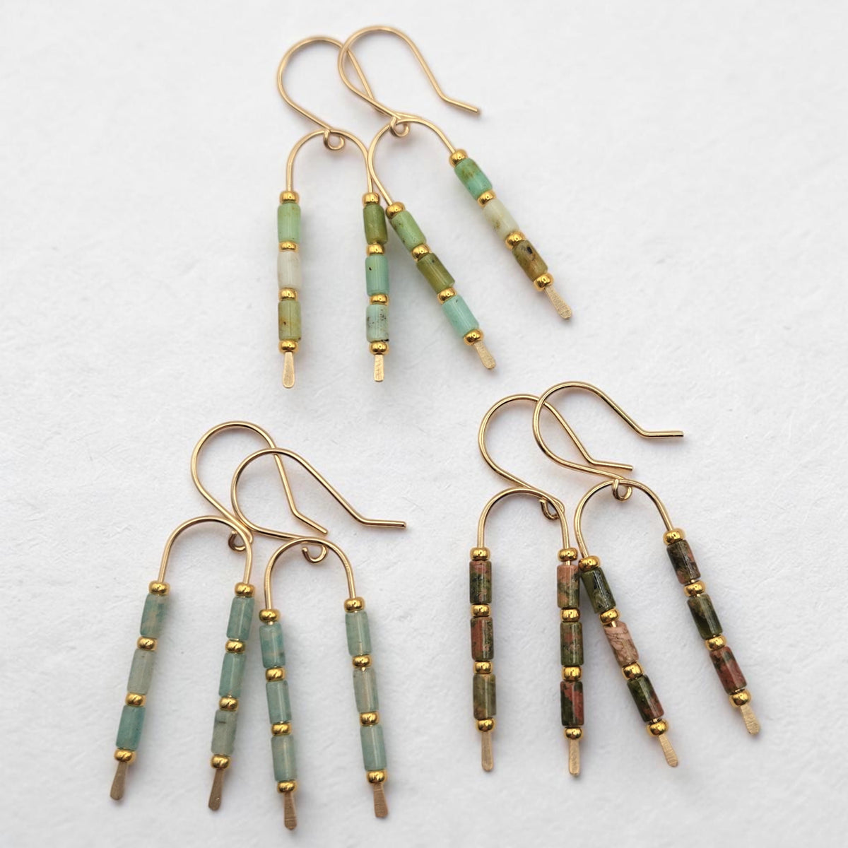 Morning Meadow Wishbone Earrings | Gold
