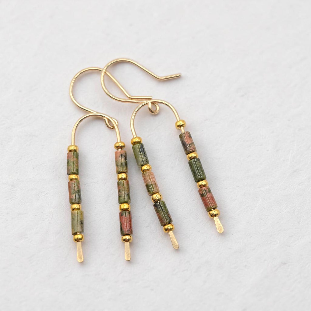 Morning Meadow Wishbone Earrings | Gold