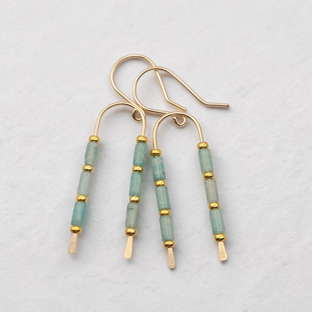 Morning Meadow Wishbone Earrings | Gold