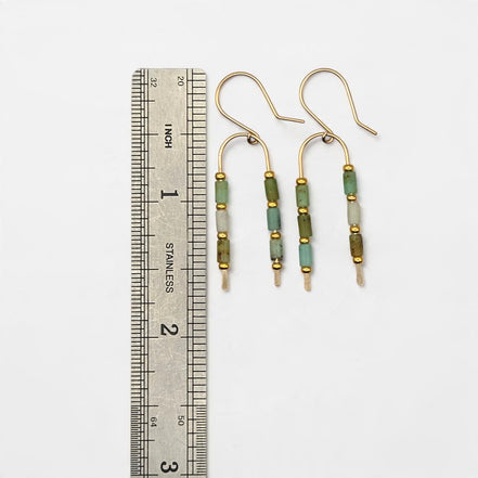 Morning Meadow Wishbone Earrings | Gold