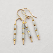 Morning Sky Wishbone Earrings | Gold