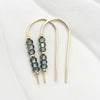 Cheval - Gold & Smokey Quartz Earrings Etsy   