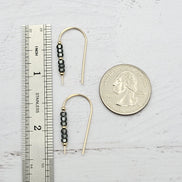 Cheval - Gold & Smokey Quartz Earrings Etsy   