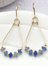 Lane - Gold & Blue Aventurine Earrings Bijou by SAM Gold Fill