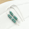 Cheval - Silver and Turquoise Earrings Bijou by SAM   
