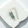 Cheval - Gold & Turquoise Earrings Etsy