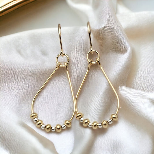 Lane - Luxe Gold & Silver Earrings Bijou by SAM   