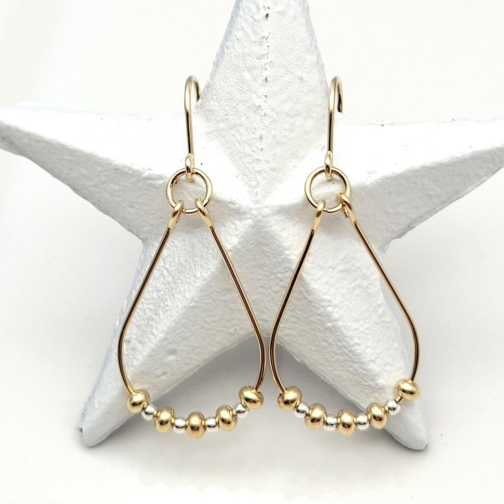 Lane - Luxe Gold & Silver Earrings Bijou by SAM   