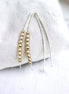 Wish - Silver with Gold Beads Earrings Bijou by SAM   