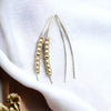 Wish - Silver with Gold Beads Earrings Bijou by SAM   