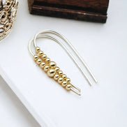 Cheval - Silver and Gold Earrings Bijou by SAM   