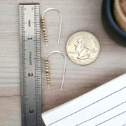 Cheval - Silver and Gold Earrings Bijou by SAM   