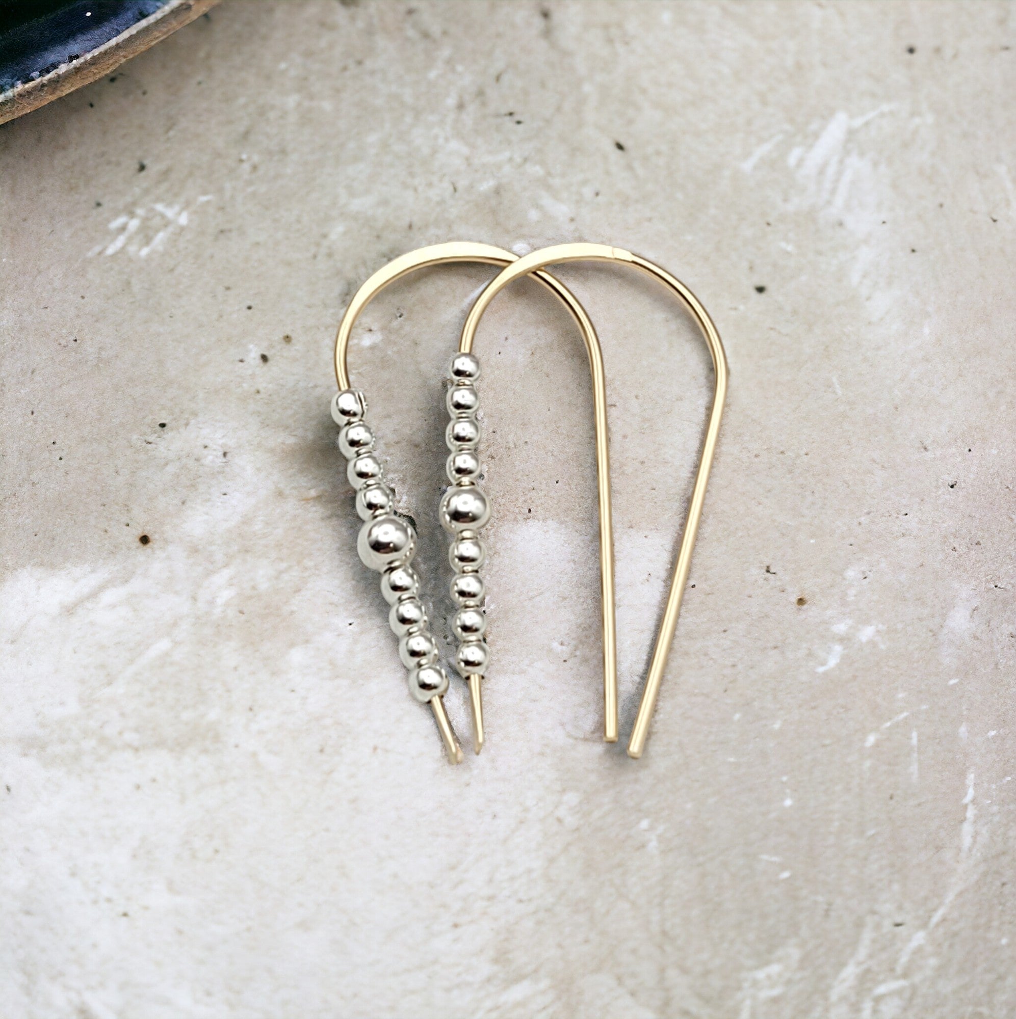 Cheval - Gold & Silver Earrings Bijou by SAM   