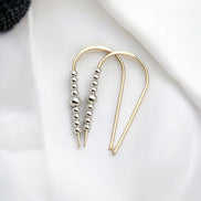 Cheval - Gold & Silver Earrings Bijou by SAM   