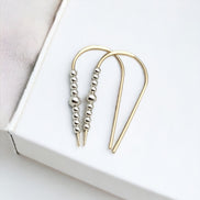 Cheval - Gold & Silver Earrings Bijou by SAM   