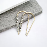 Cheval - Gold & Silver Earrings Bijou by SAM   