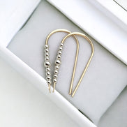 Cheval - Gold & Silver Earrings Bijou by SAM   